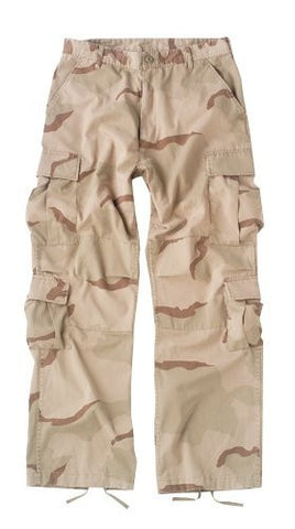 Tri-Color Desert Camo Vintage Paratrooper Fatigues - Small