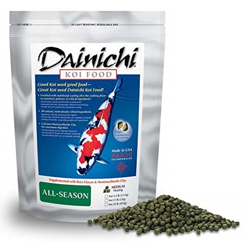 Koi Food All Season 1.1 lb, Small Pellet