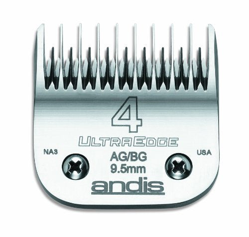 Andis Carbon-Infused Steel UltraEdge Dog Clipper Blade, Size-4 Skip-Tooth, 3/8-Inch Cut Length