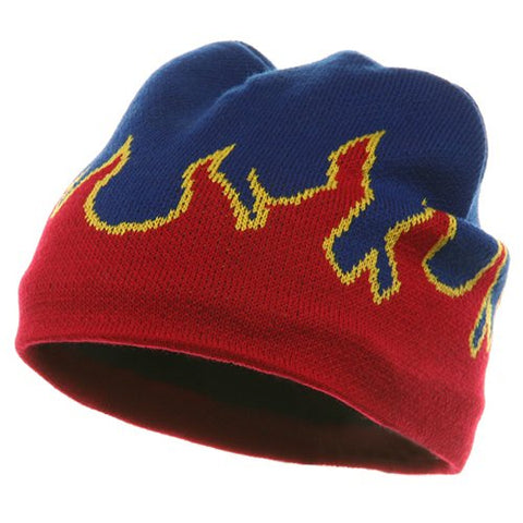 MG, Flame Beanie ( f )-Royal Red (fitting child to adult)