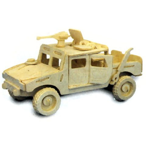 Woodcraft Construction Kit, Jeep, 12 x 22 x 11 cm