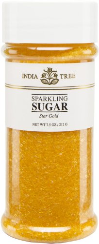 Star Gold Sparkling Sugar, Tall Jar, 7.5 oz