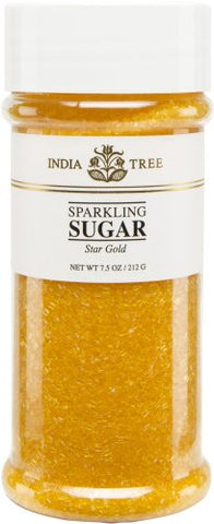 Star Gold Sparkling Sugar, Tall Jar, 7.5 oz