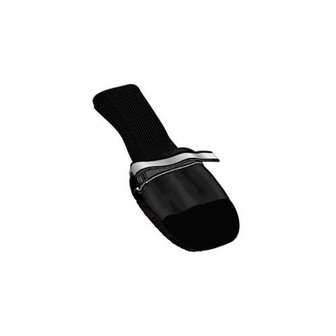 Muttluks Fleece Lined Dog Boots Set of 4 - Black, Medium 3.25" to 3.75"