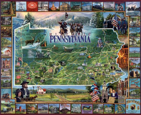 Historic Pennsylvania - 1000 Piece Jigsaw Puzzle
