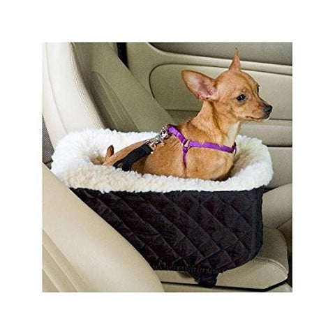 Snoozer Console Pet Car Seat (Cream Fur)  Small-  Khaki