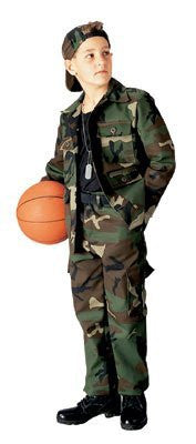 Kids Woodland Camo 4-Pkt. B.D.U. Shirt - Size 12