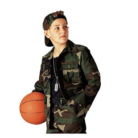 Kids Woodland Camo 4-Pkt. B.D.U. Shirt - Size 16