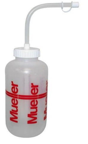 Quart Water Bottle, Wide Mouth, Natural w/ Straw