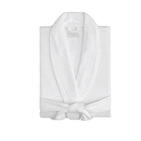 Hotel Waffle-Terry Robe: Small and Medium (Grey)