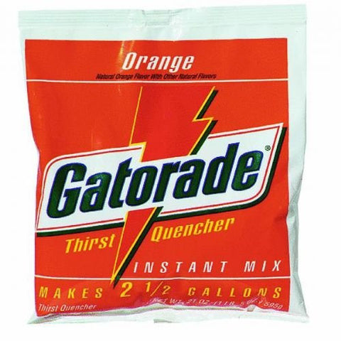 Gatorade® 2 1/2 gal Yield Instant Powder Dry Mix Energy Drink, 21 oz Pack, Orange, 1 Pouch