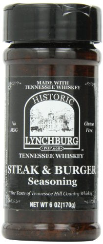 Historic Lynchburg Tennessee Whiskey Steak & Burger Seasoning 6 oz