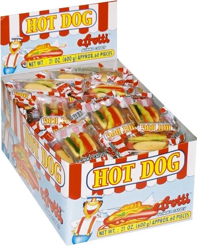 Gummi Mini Hot Dogs 60/dsp