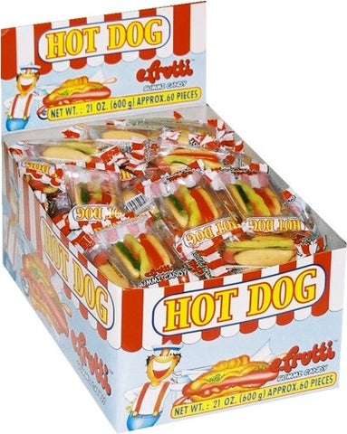 Gummi Mini Hot Dogs 60/dsp