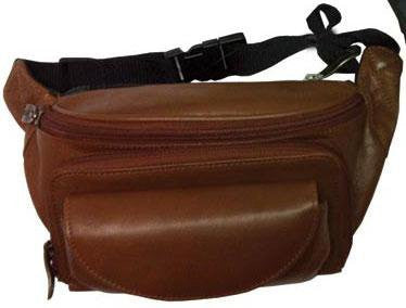 Harness Cowhide Leather Large Fanny Pack