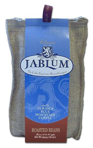 Jamaica Blue Mountain Coffee, Whole Bean, 16oz