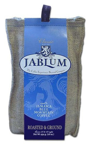 Jamaica Blue Mountain Coffee, Roasted and Ground, 16oz