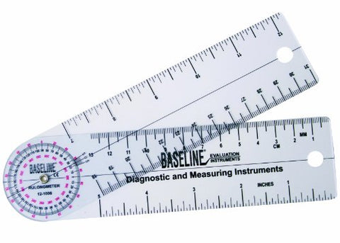 Baseline 360 Degree Clear Plastic Rulongmeter, 6 Inches