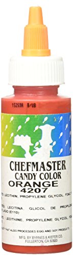 Orange Chefmaster Liquid Candy Color 2 oz