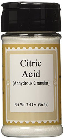 Citric Acid (Anhydrous Granular), Spice Jar 3.4 oz