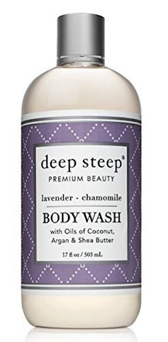 Deep Steep Body Wash Lavender Chamomile Natural 17 Ounce