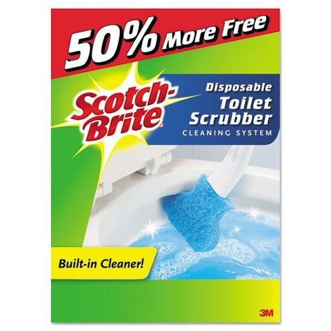 Scotch-Brite Disposable Toilet Cleaner Starter Kit, 1 Handle, 7 Refills