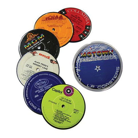 Vintage Record Coasters - Set of 6