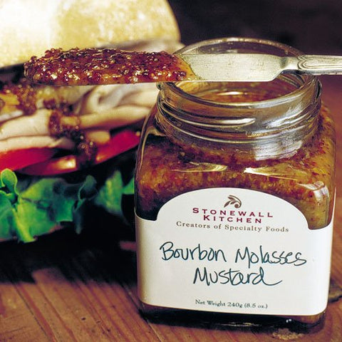 Bourbon Molasses Mustard 8 oz Jar