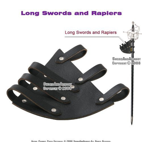 Leather Medieval Sword Frog for Long Swords and Rapiers