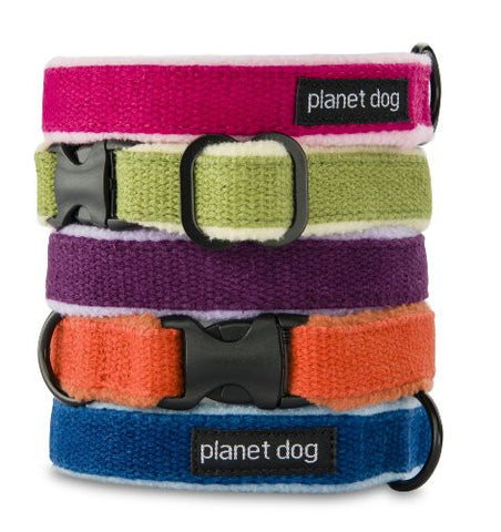 Cozy Hemp Adjustable Collar - Apple Green - Medium