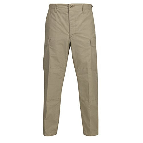BDU Trouser – Button Fly (100% Cotton Ripstop), Khaki, Medium Regular