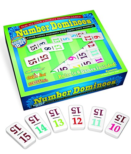 University Games Double 15 Numbered Dominoes