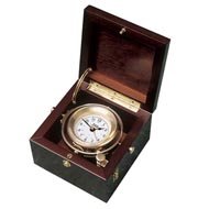 Gimbal Box Clock, Dial: 2.375", Box: 5.75" x 5.75" x 3.75", 1446 g