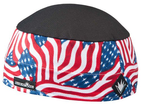 SweatVac Ventilator Cap (American Flag / Black Top)