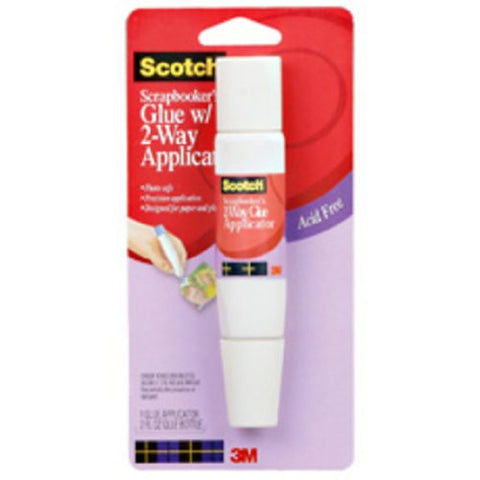 Scrapbooker's Glue w/ Two Way Applicator 1.6 oz Photo Safe