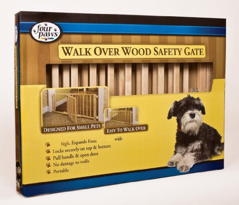 Four Paws Vertical Wood Gate 30-44"W X 18"H
