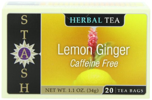Stash Tea Herbal Tea, Lemon Ginger, 20 Tea Bags
