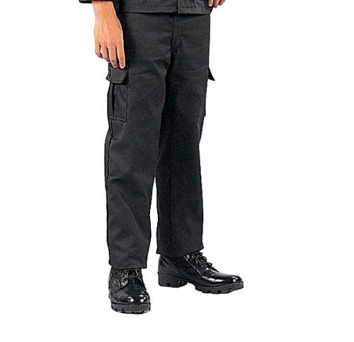 Kids Black 6 Pkt. B.D.U. Pants - Size 14