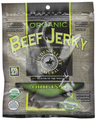 Certified Organic Beef Jerky - Original, 3 oz