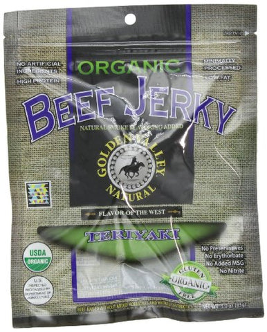 Certified Organic Beef Jerky - Teriyaki, 3 oz (not in pricelist)