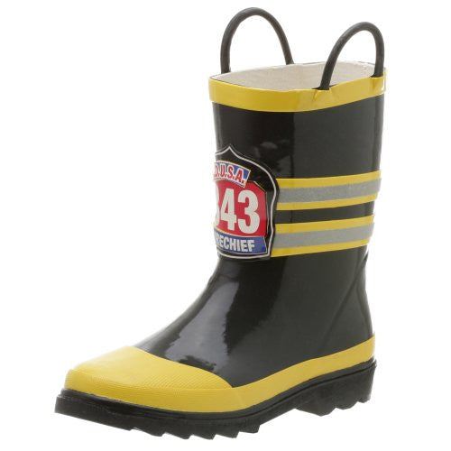 Western Chief F.D.U.S.A. Firechief Black Boots Size: 9 Child