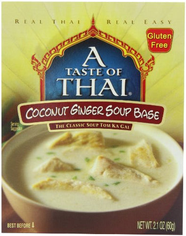 A Taste Of Thai Coconut Ginger Soup Base  (2.1 Oz. Box)