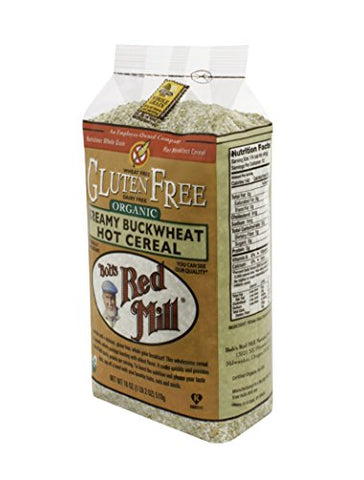 Bob's Red Mill Organic Gluten Free Creamy Buckwheat Hot Cereal, 18 Ounce (Pack of 4)