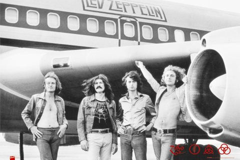 Led Zeppelin (Airplane) Music Poster Print - 34x22