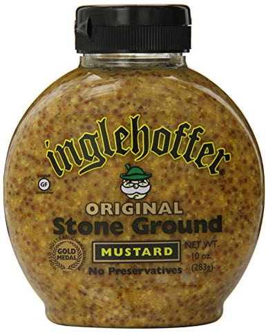 Inglehoffer Mustard Sqz Stone Grnd 10 OZ