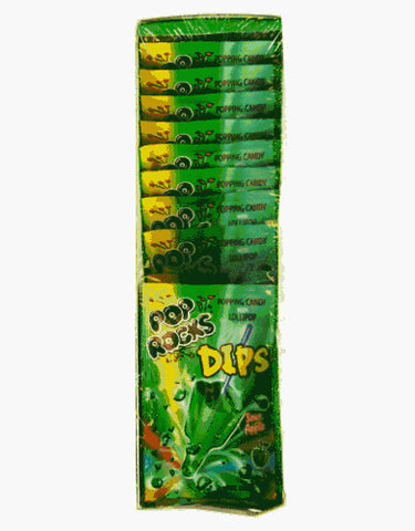 Pop Rocks Dips Sour Apple, 0.63 oz