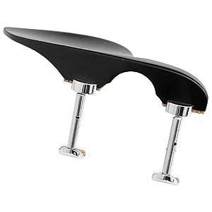 Violin Chinrest Ebony Guarneri, Hill Chrome 3/4-4/4