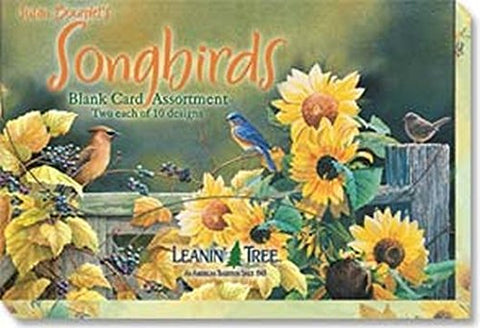 Susan Bourdet's Songbirds Boxed Blank Cards, 20 cards (10designs/2each) with 22 envelopes