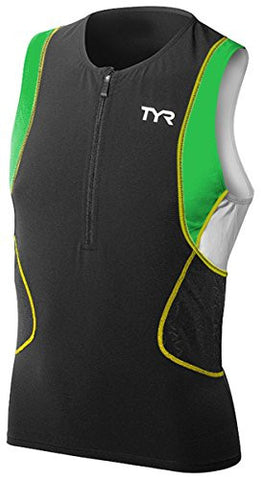 MALE COMP TRISINGLET, 576-BLK/GRN/YELLOW - XS