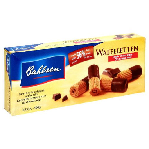 Chocolate Wafer Rolls Bittersweet, 3.5 oz
